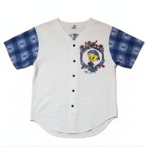 Vintage 90s Tweety Bird Baseball Shirt XL – Freeze Looney Tunes Retro